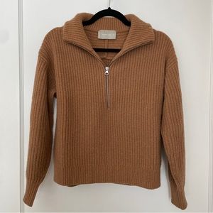 Everlane’s felted merino half-zip
